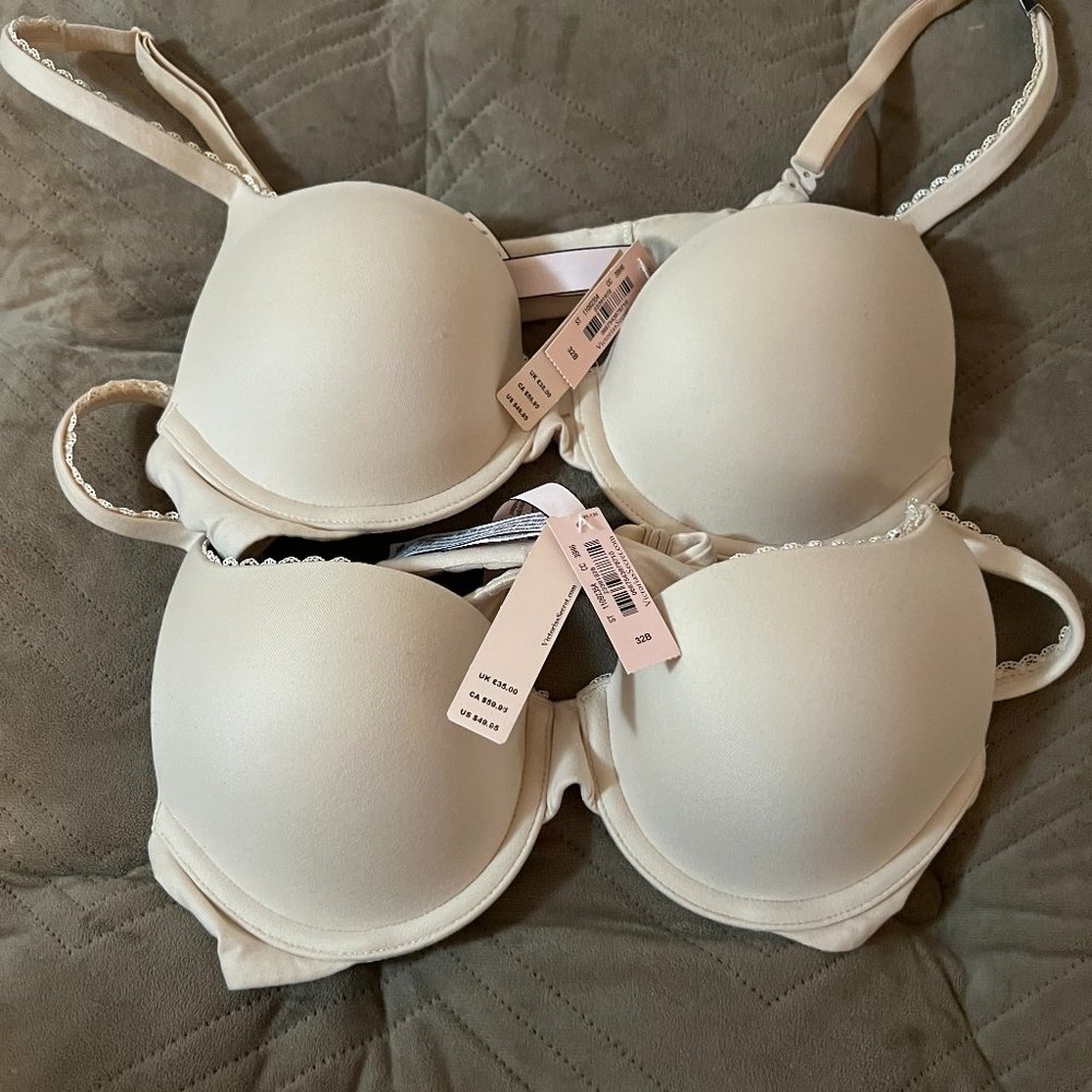 ***SOLD***Victoria Secrets, Body by Vic Push Up Bra, Champ, Size 32B, NWT